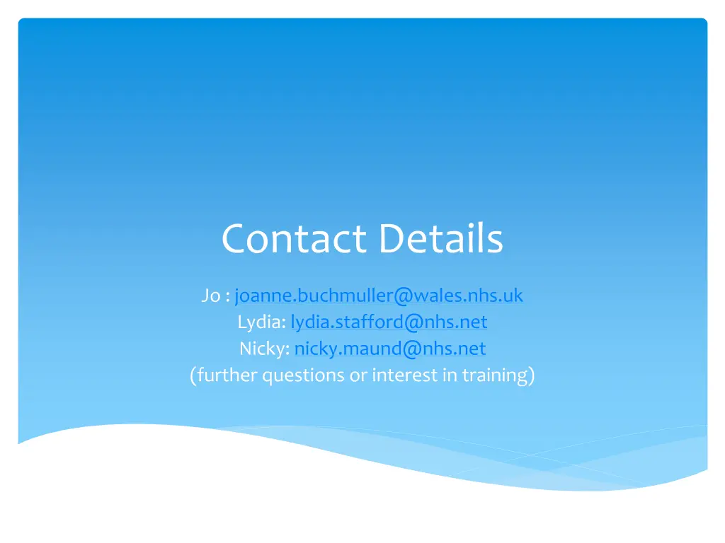 contact details