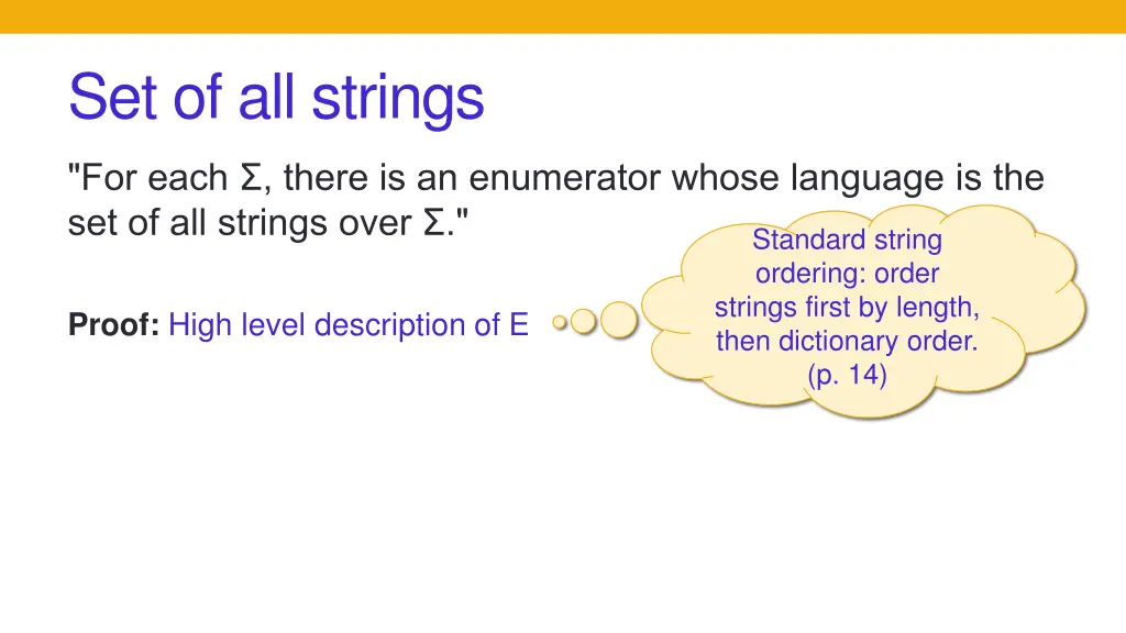 set of all strings