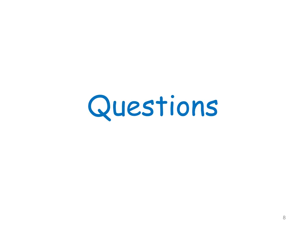 questions