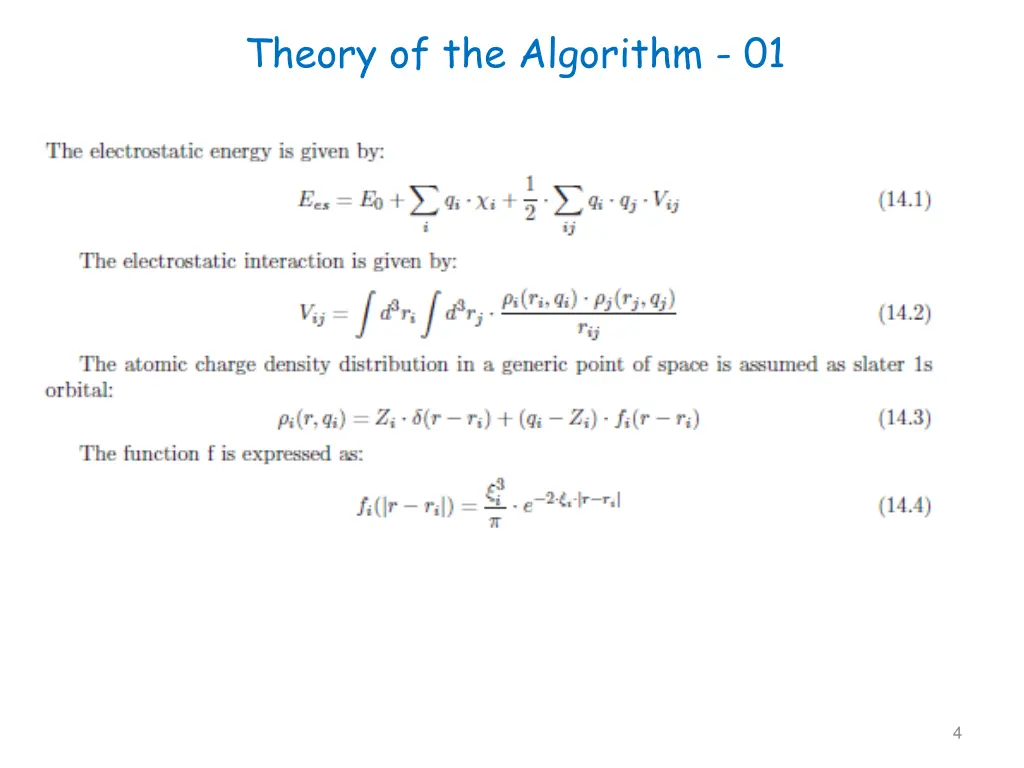 theory of the algorithm 01