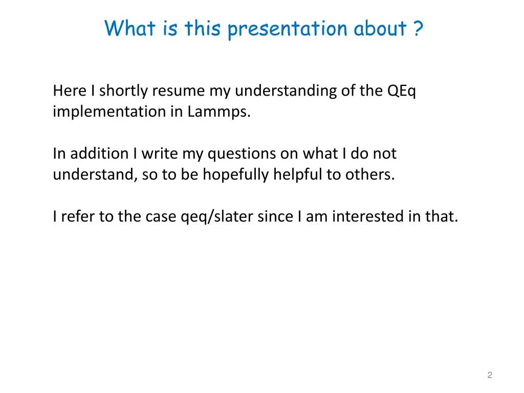 what is this presentation about