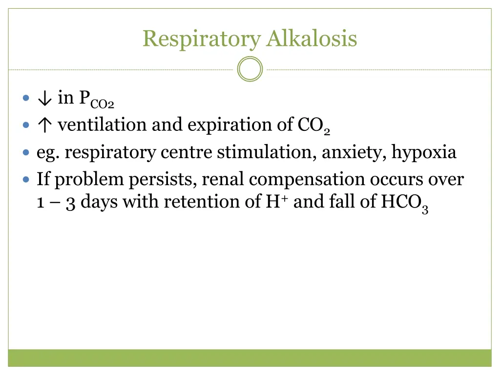 respiratory alkalosis
