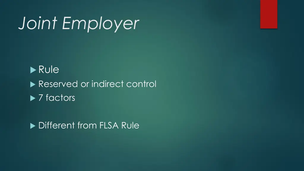 joint employer