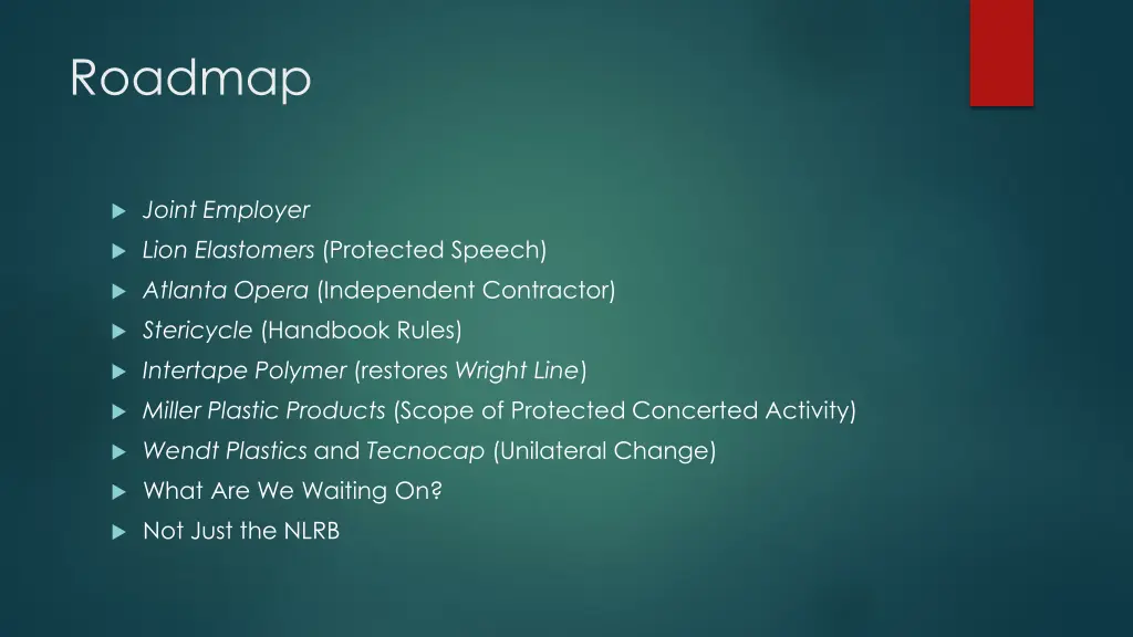 roadmap