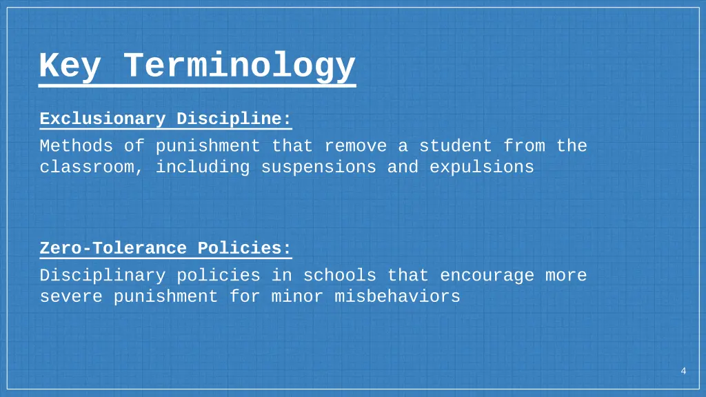 key terminology