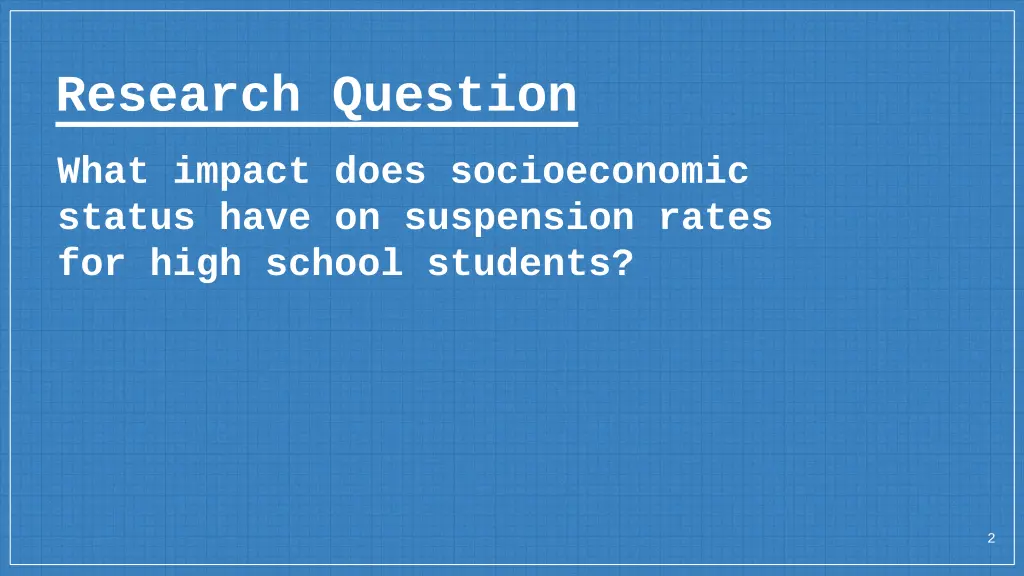 research question