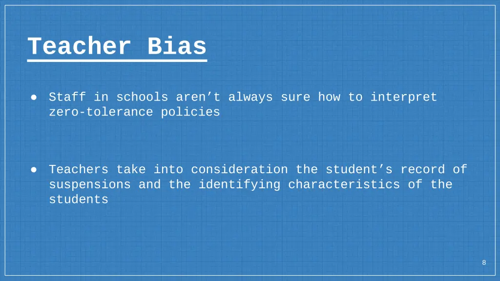 teacher bias