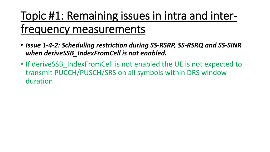 topic 1 remaining issues in intra and inter topic 5