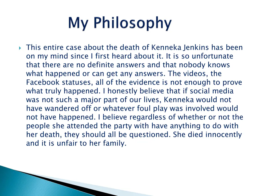 this entire case about the death of kenneka