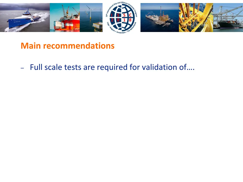 main recommendations