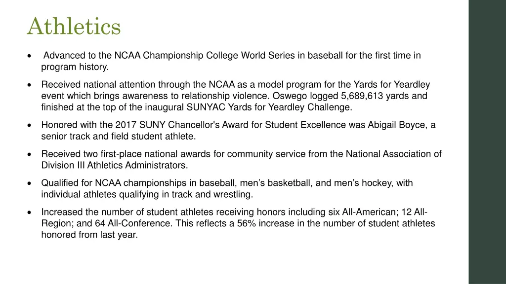 athletics