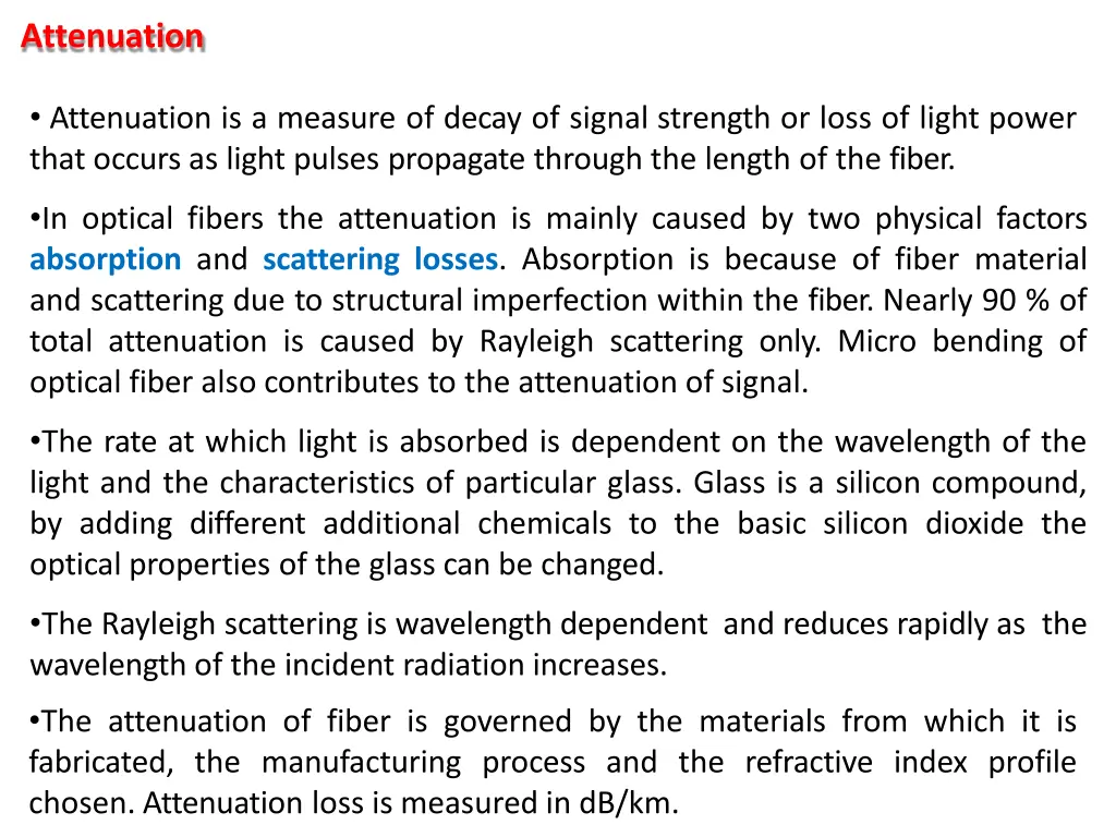 attenuation