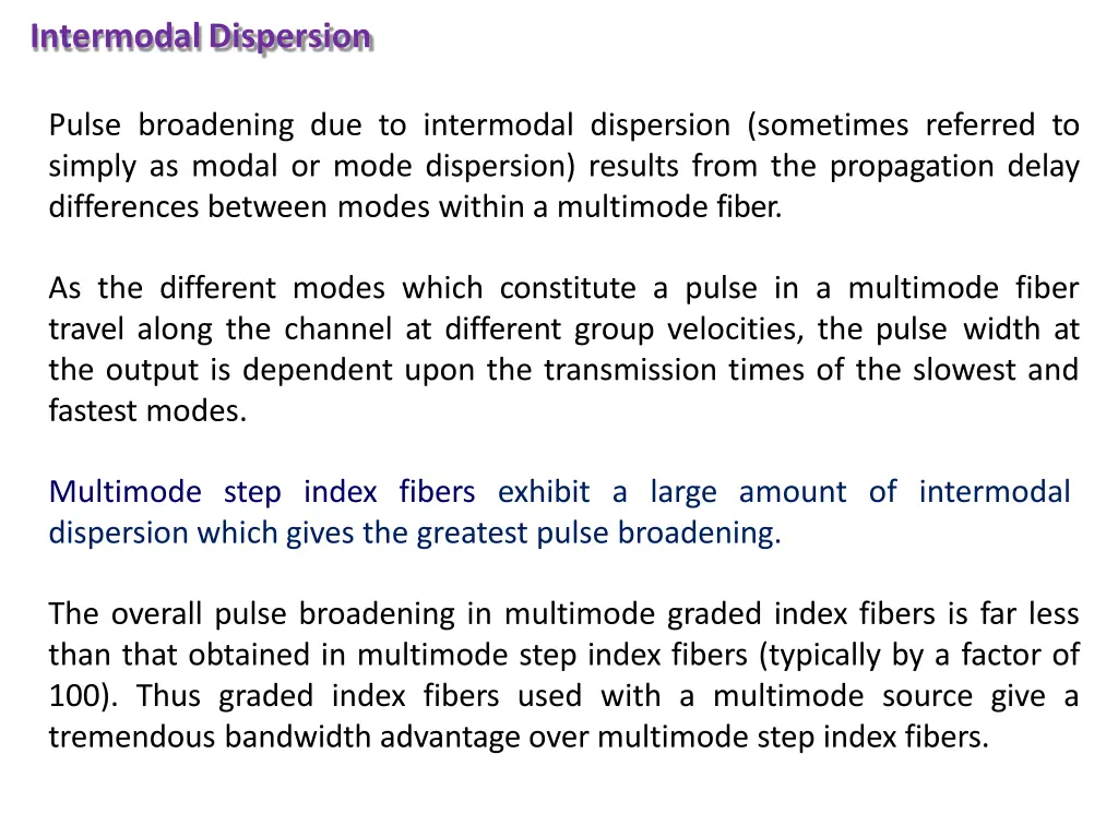 intermodaldispersion