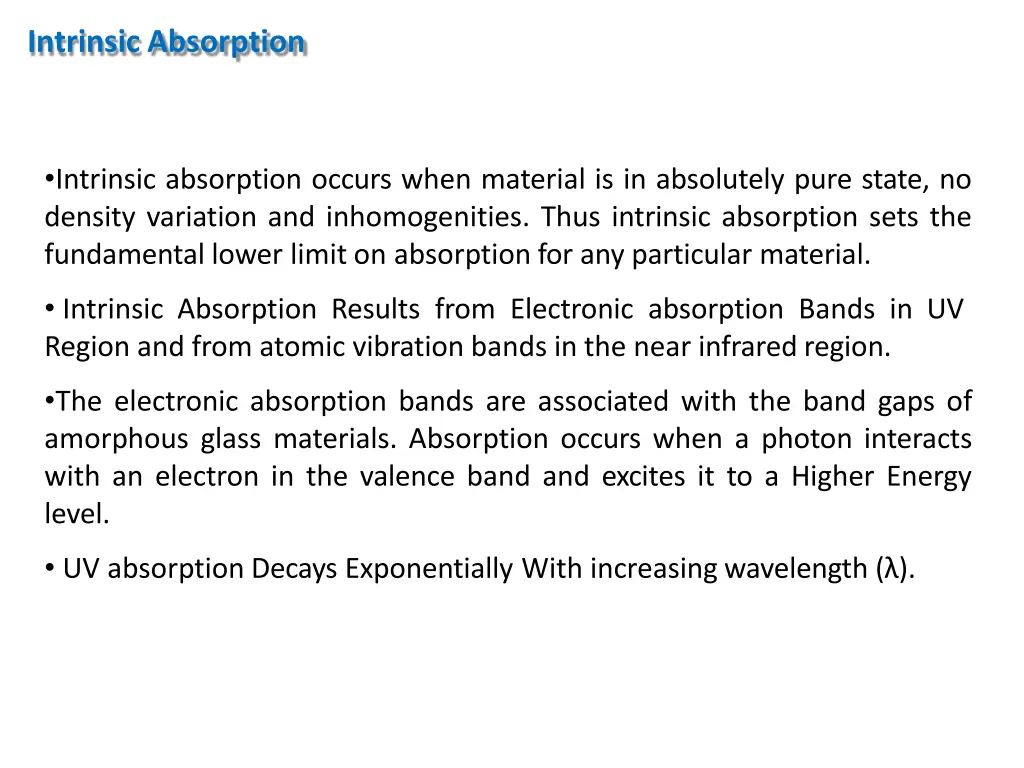 intrinsic absorption
