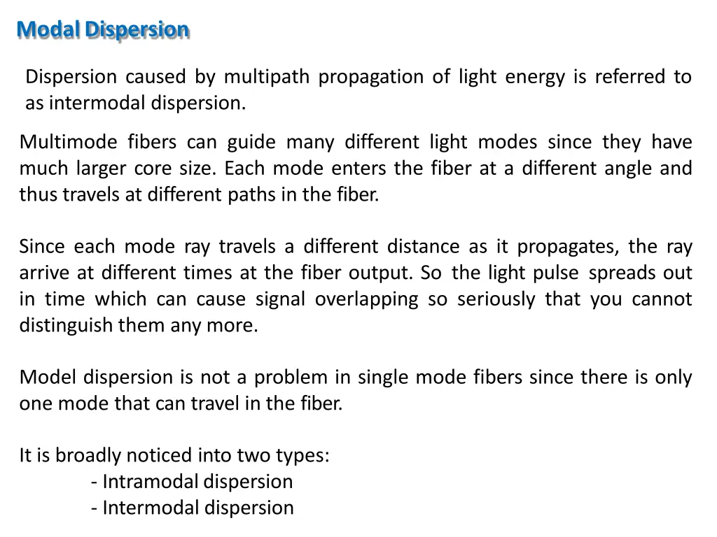 modaldispersion