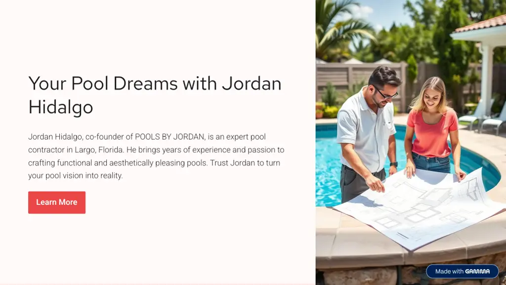 your pool dreams with jordan hidalgo
