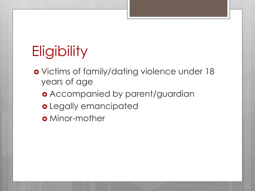 eligibility 1