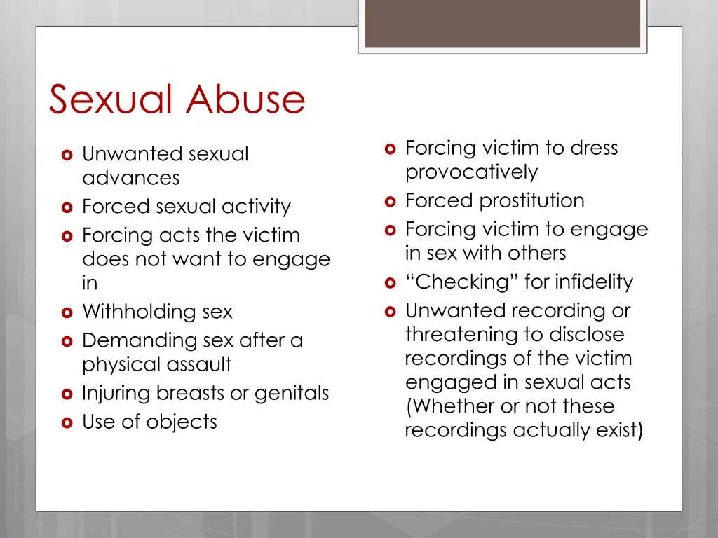 sexual abuse