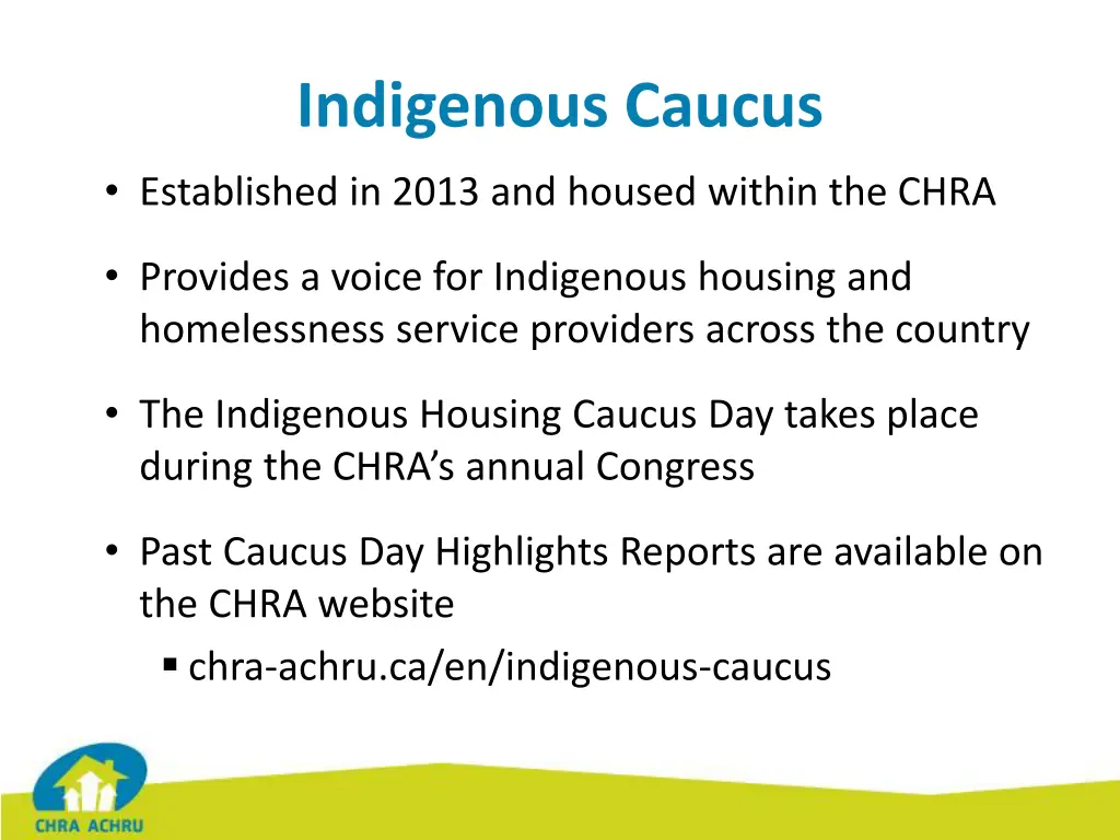 indigenous caucus