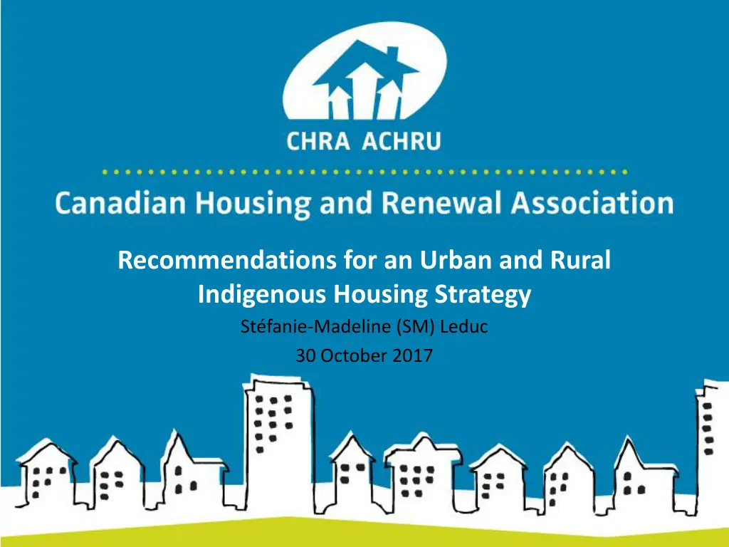 recommendations for an urban and rural indigenous