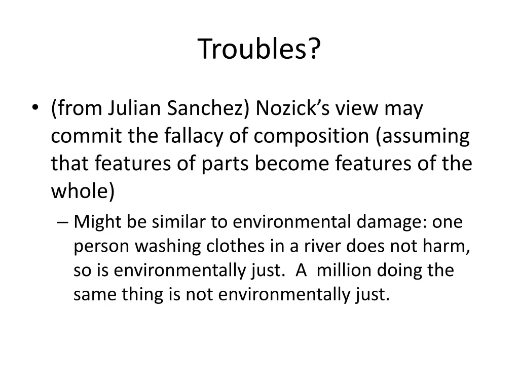 troubles