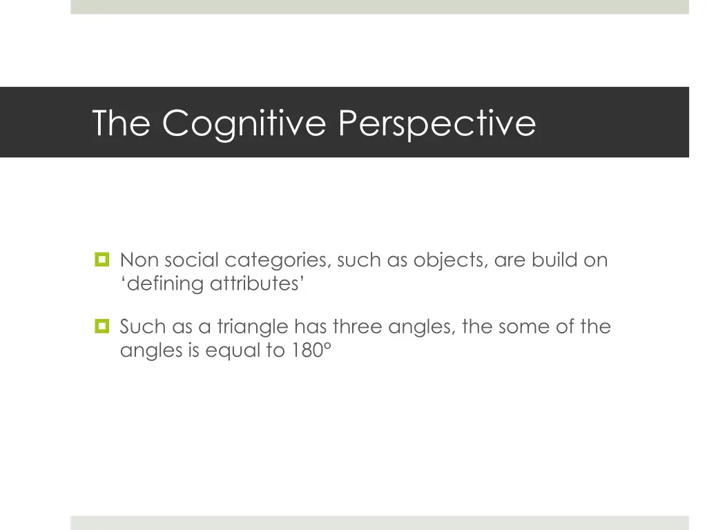the cognitive perspective 15