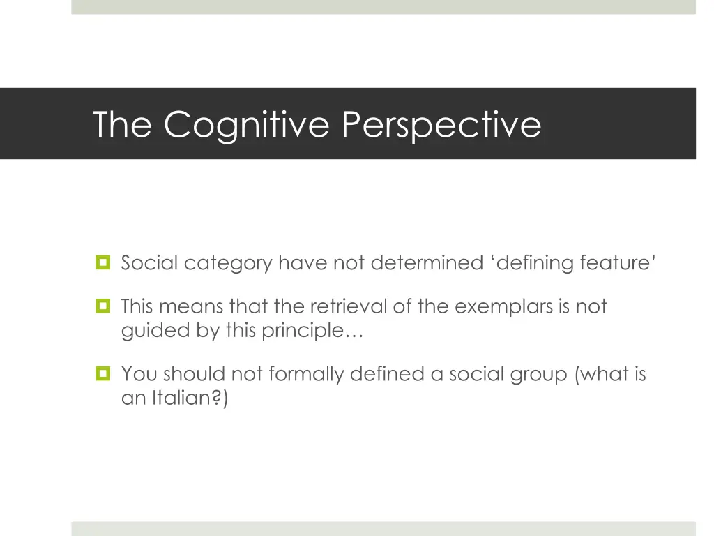 the cognitive perspective 16