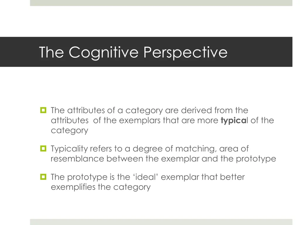 the cognitive perspective 17