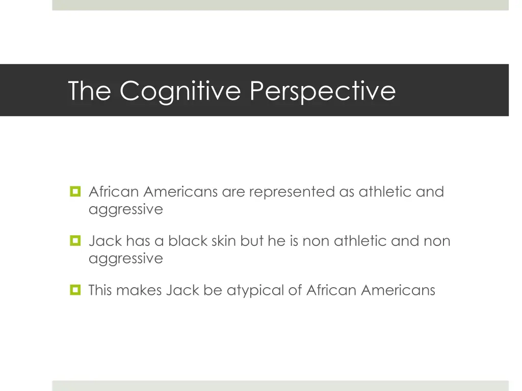 the cognitive perspective 20