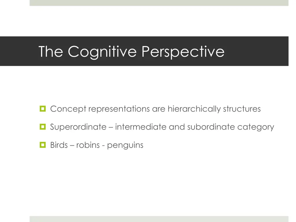 the cognitive perspective 22