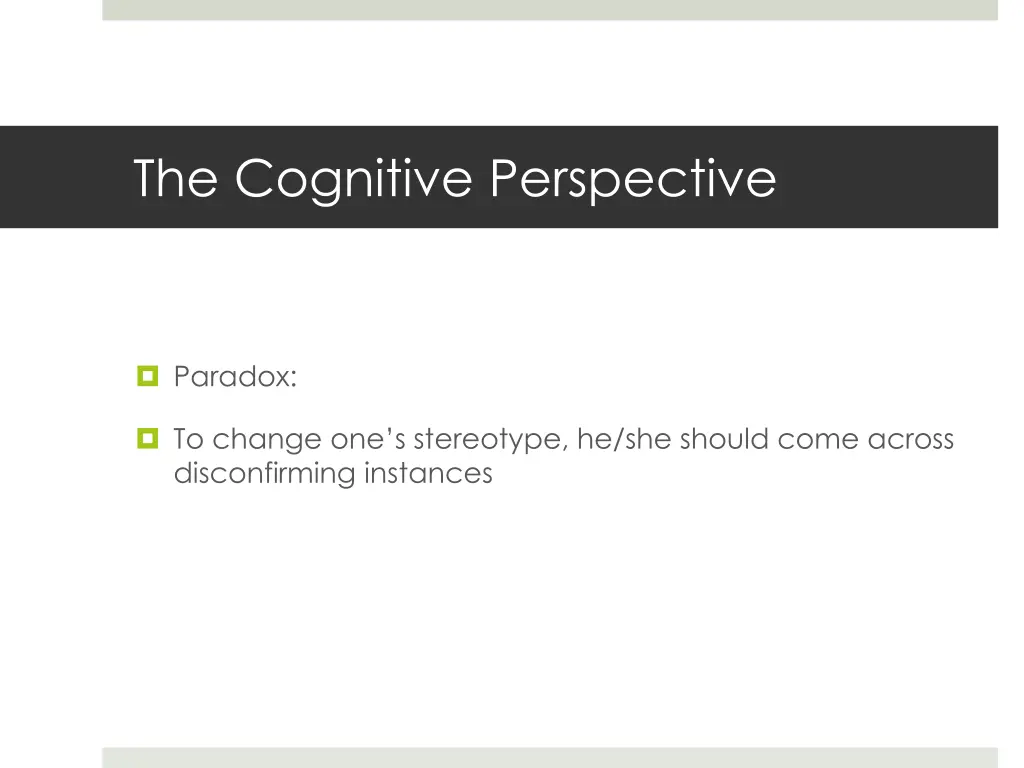 the cognitive perspective 27