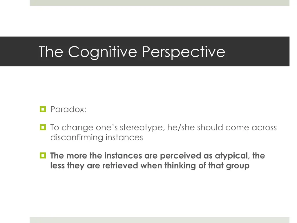the cognitive perspective 28