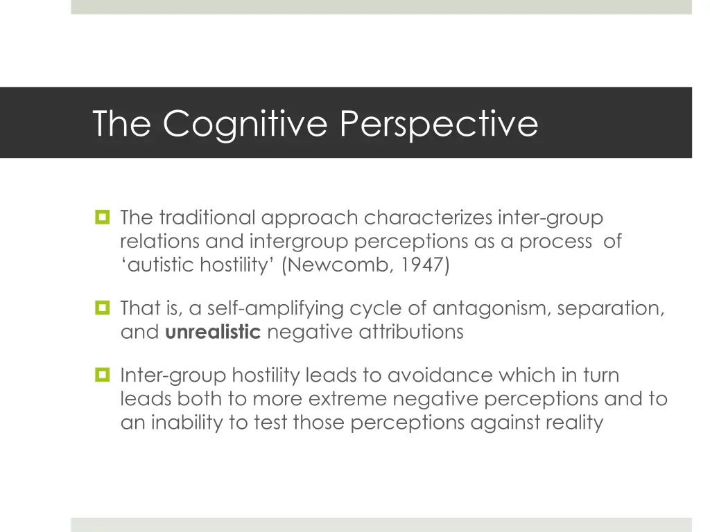 the cognitive perspective 3