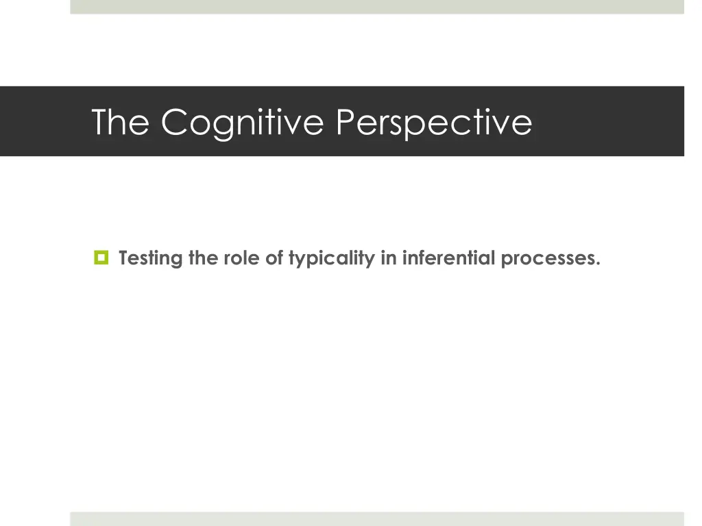 the cognitive perspective 32