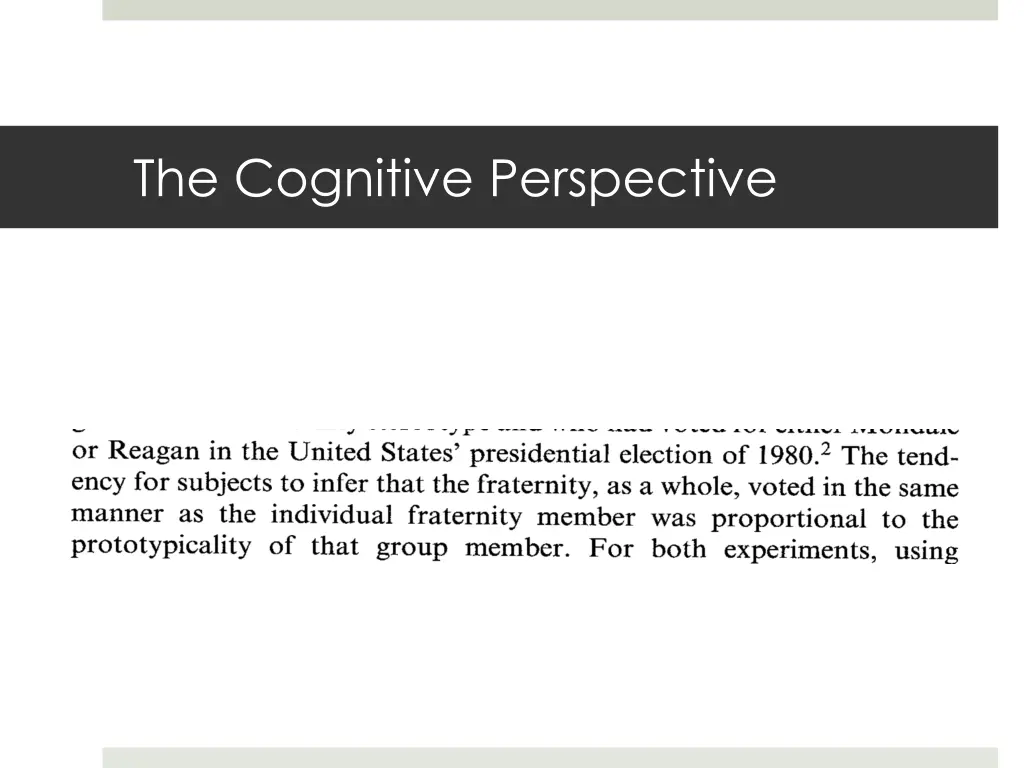 the cognitive perspective 39
