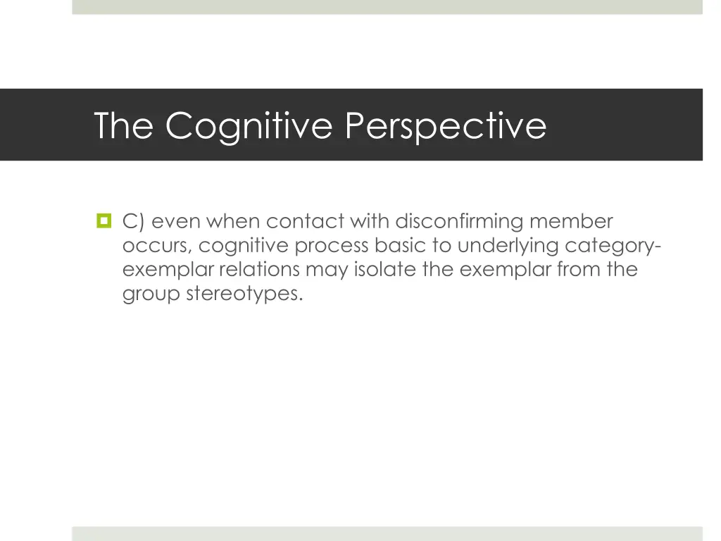 the cognitive perspective 6