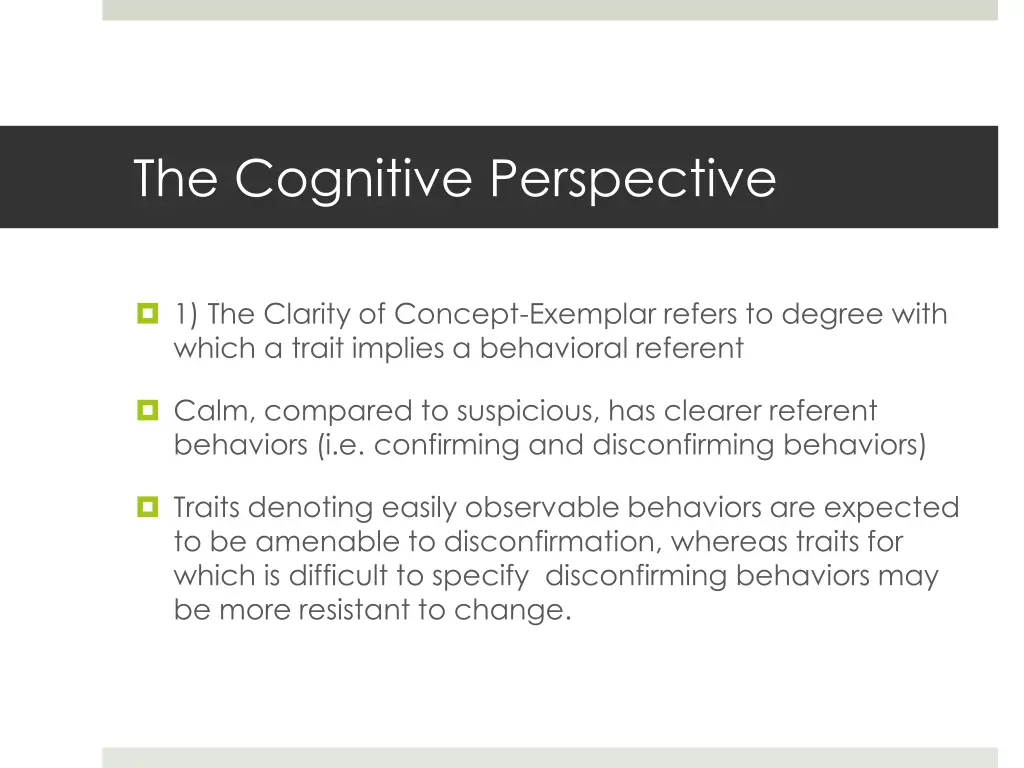 the cognitive perspective 8