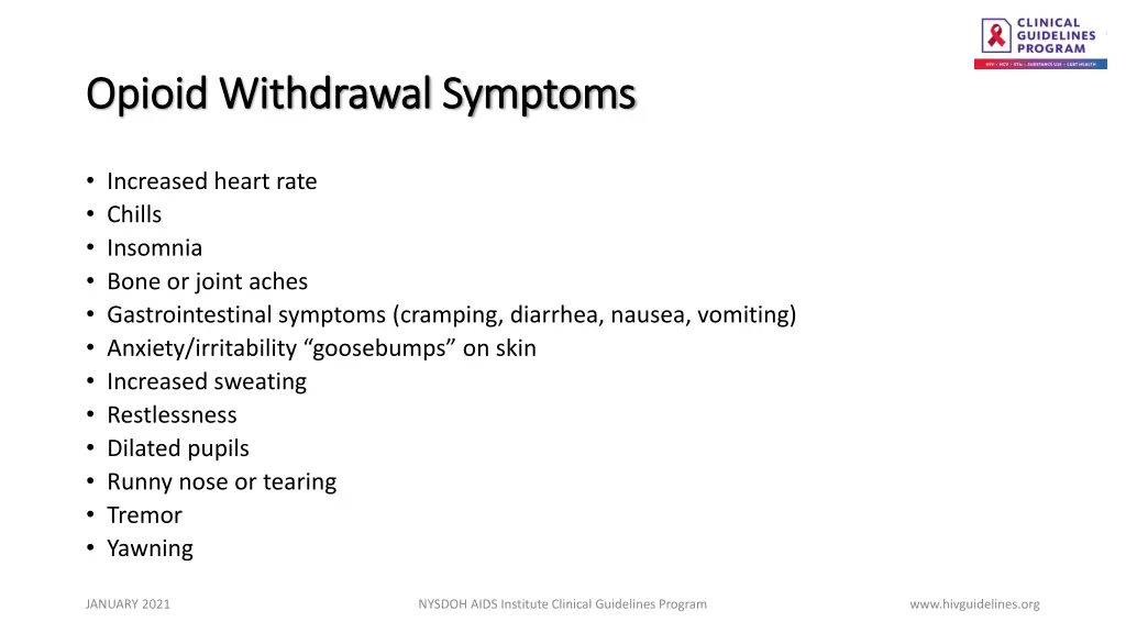 opioid withdrawal symptoms opioid withdrawal