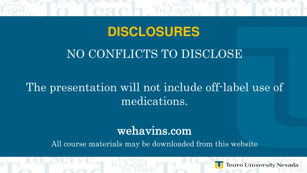 disclosures