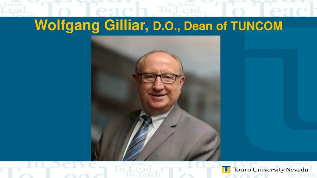 wolfgang gilliar d o dean of tuncom