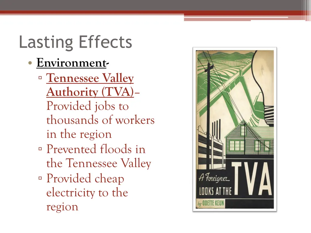 lasting effects environment tennessee valley