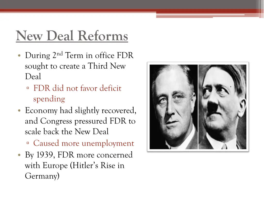 new deal reforms