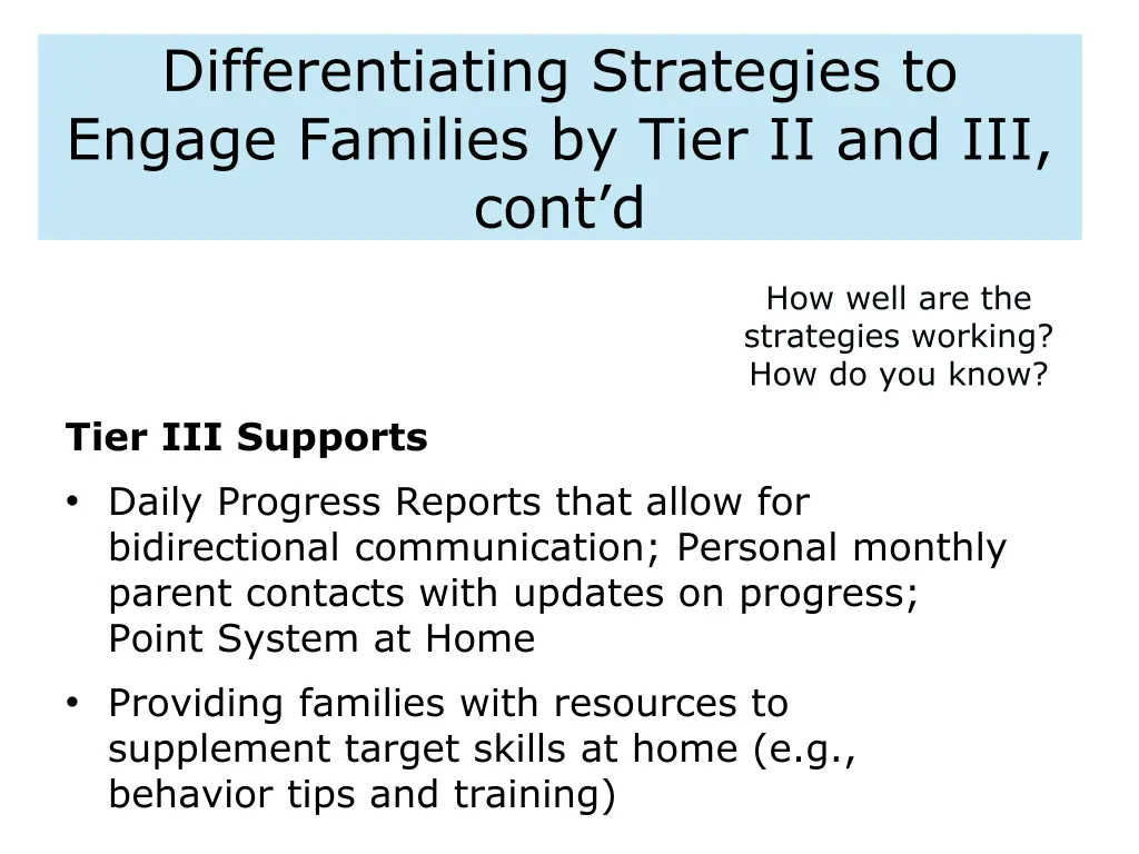 differentiating strategies to engage families 3