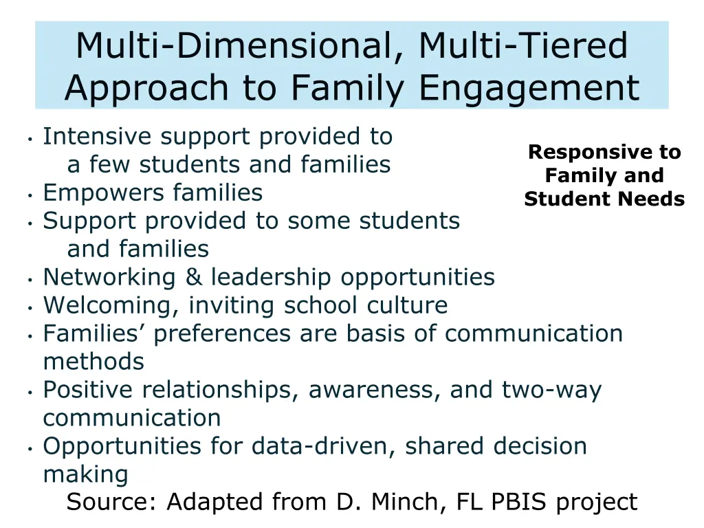 multi dimensional multi tiered approach to family