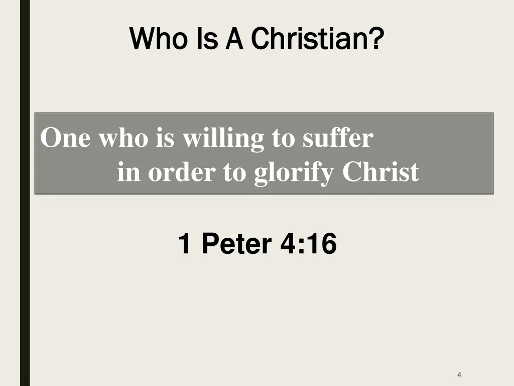 who is a christian who is a christian 2