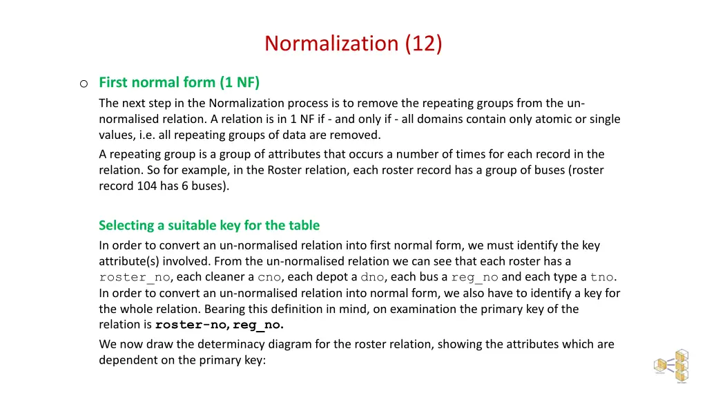 normalization 12