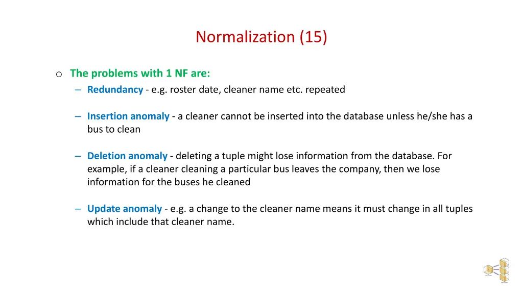 normalization 15