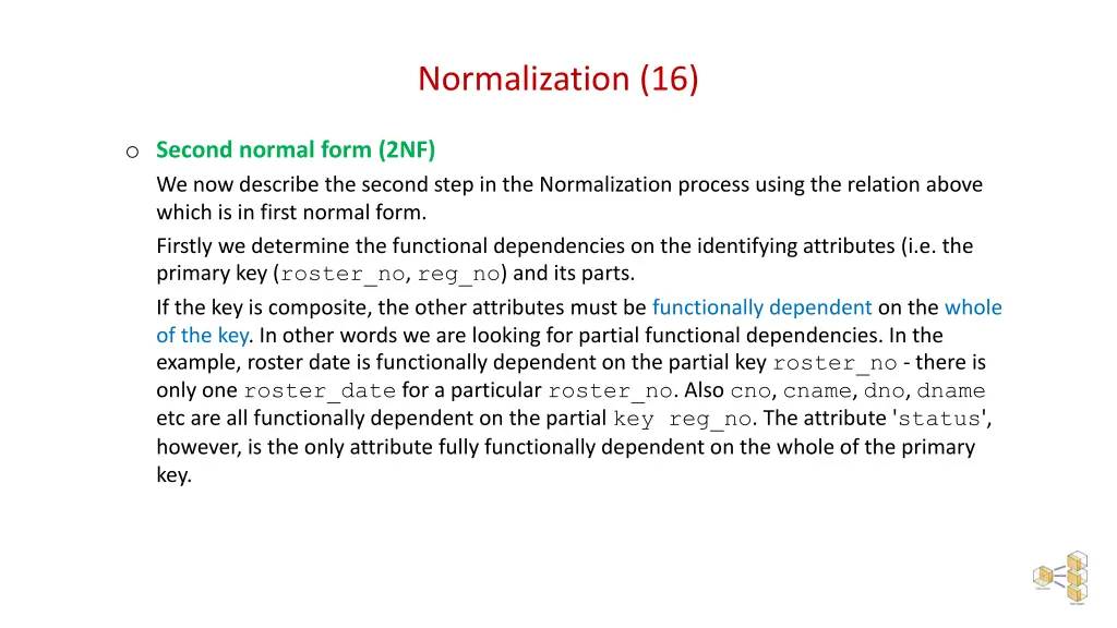 normalization 16