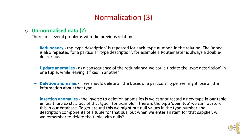 normalization 3