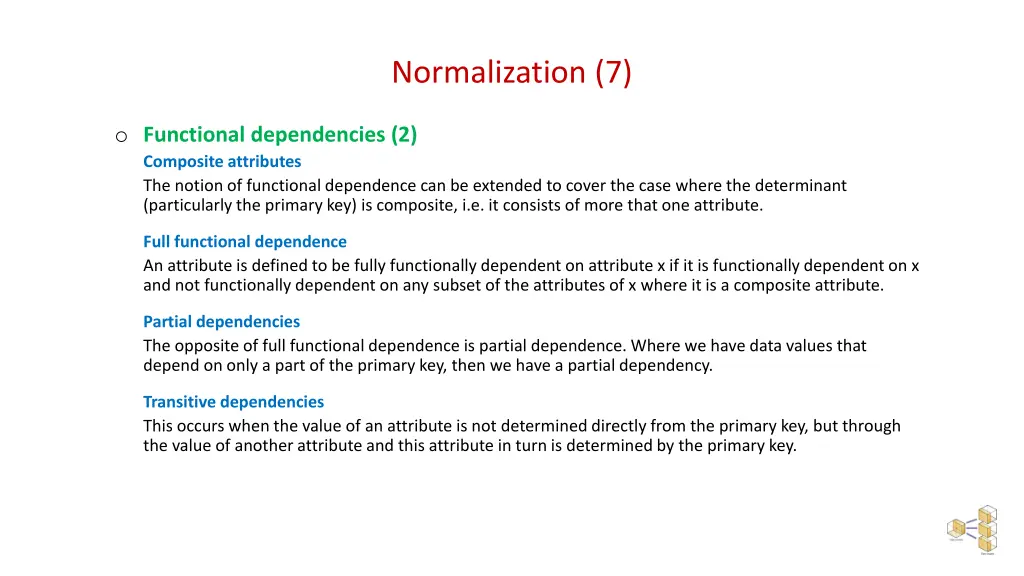 normalization 7